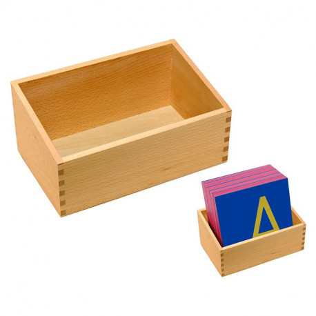 lettres rugueuses lettres d'imprimerie avec boite