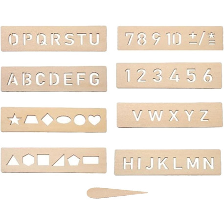 Jouets Éducatifs En Bois Pour Enfants Montessori Apprentissage Précoce Mot Orthographe Alphabet Numéro Rainure Pratique Conseil