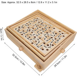 Labyrinthe en Bois éducatif.