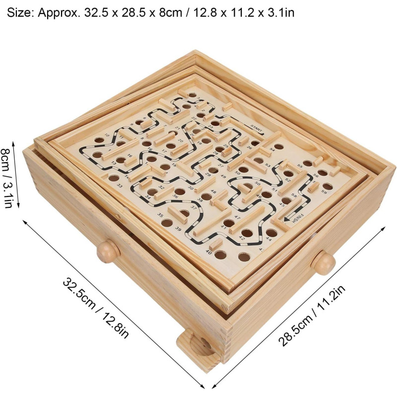 Labyrinthe en Bois éducatif.