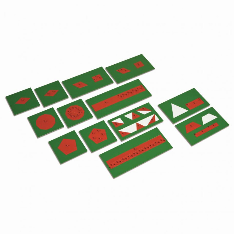 Figures Métalliques Inscrites et Concentriques Montessori. Développez la discrimination visuelle et la motricité fine.