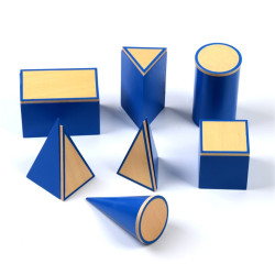 Cube Solide à Base Carrée Montessori : Explorez la géométrie et développez votre sens du toucher. Un outil Montessori pour l'éve
