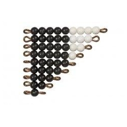 perles noires et blanches