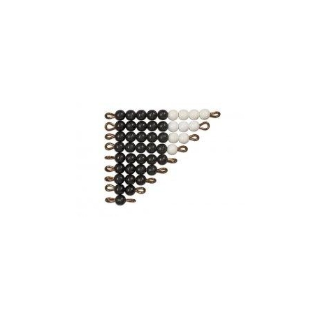 perles noires et blanches