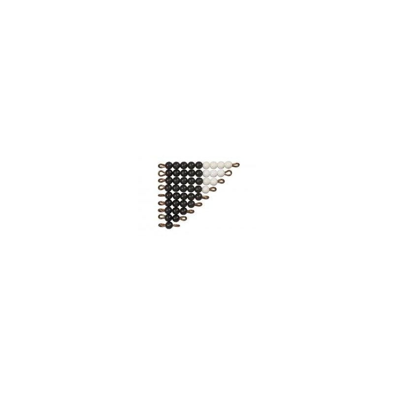 perles noires et blanches