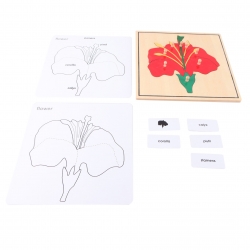 puzzle fleur en bois nouveau