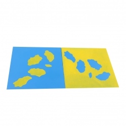 cartes avec formes des pays